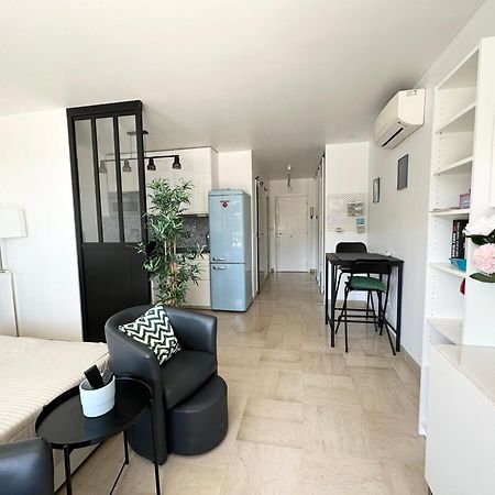 Nice, Grand Studio - Piscine - Terrasse Vue Mer Apartamento Exterior foto