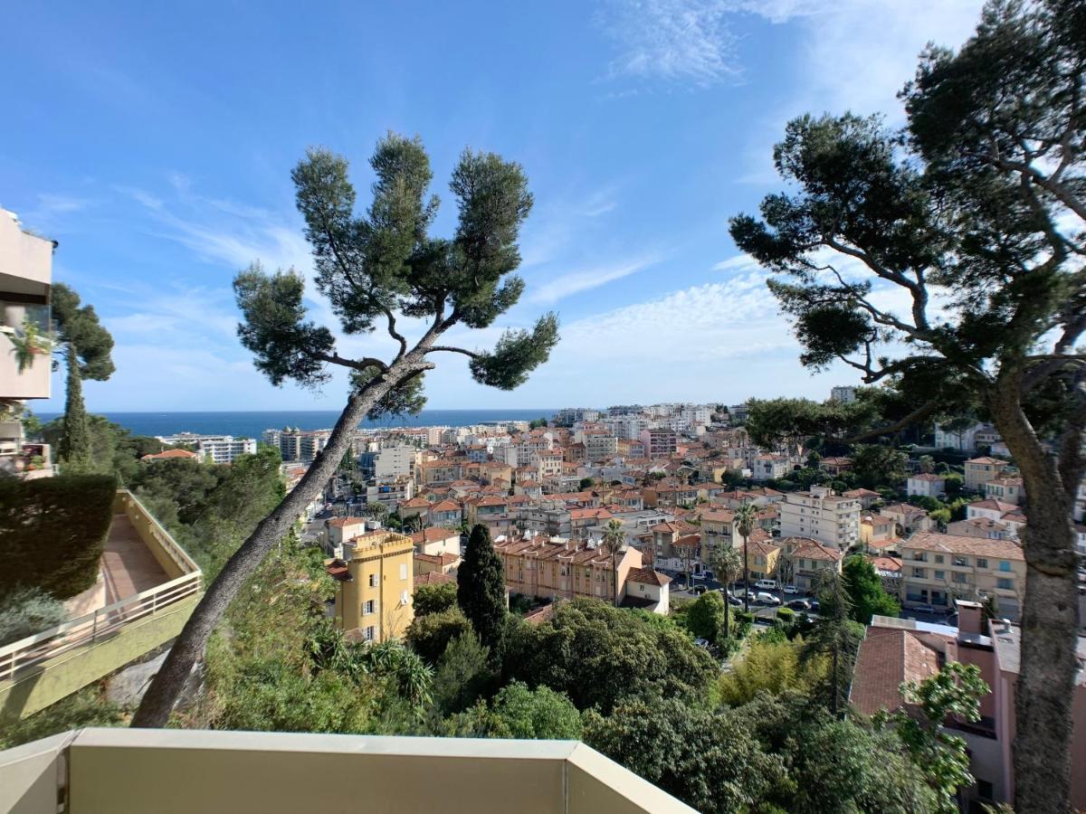 Nice, Grand Studio - Piscine - Terrasse Vue Mer Apartamento Exterior foto